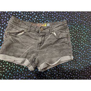 Mudd Girls Black Jean Shorts 14